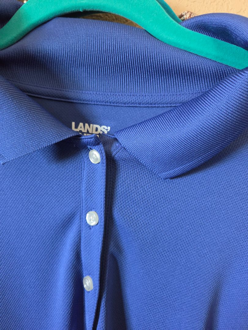 BLue Lands End Polo shirt, xl