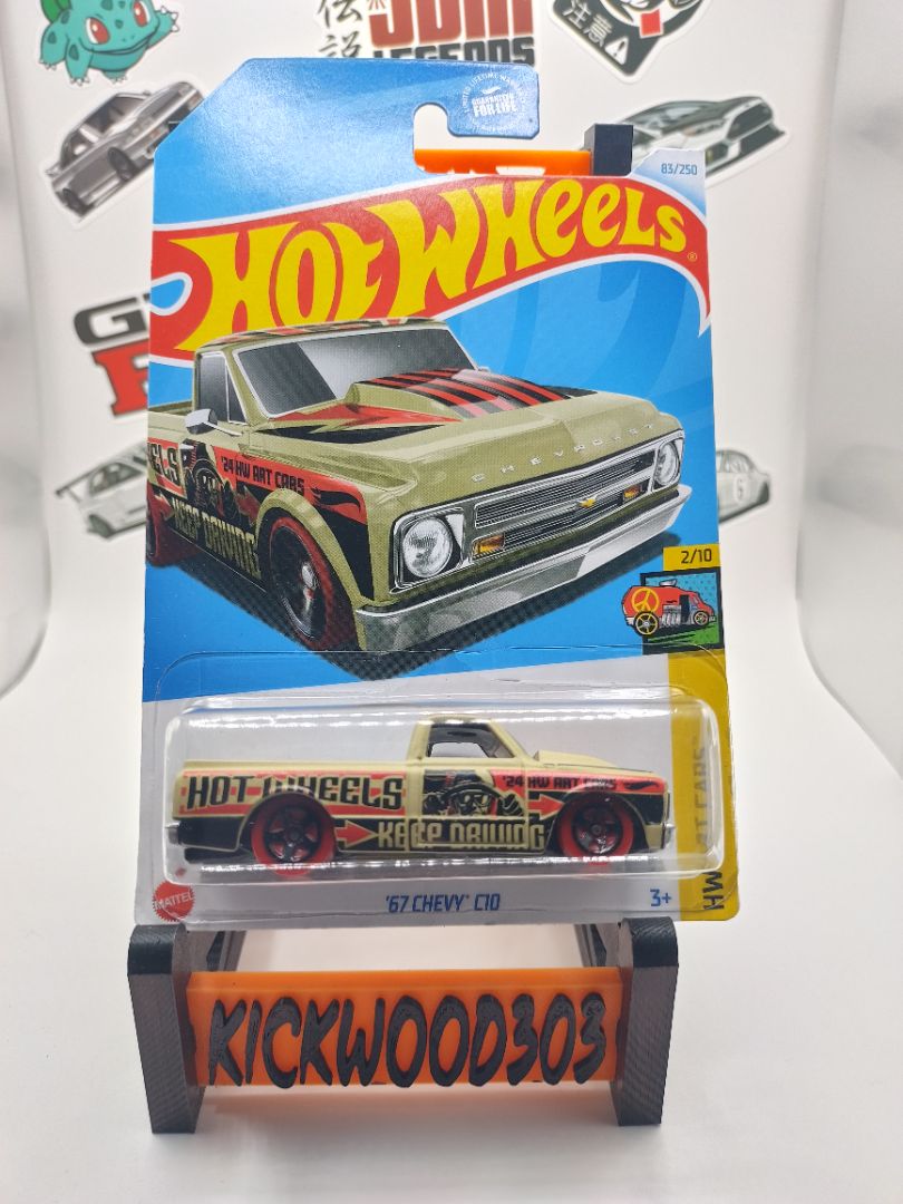 Tan Hot Wheels 67 Chevy C10 pickup