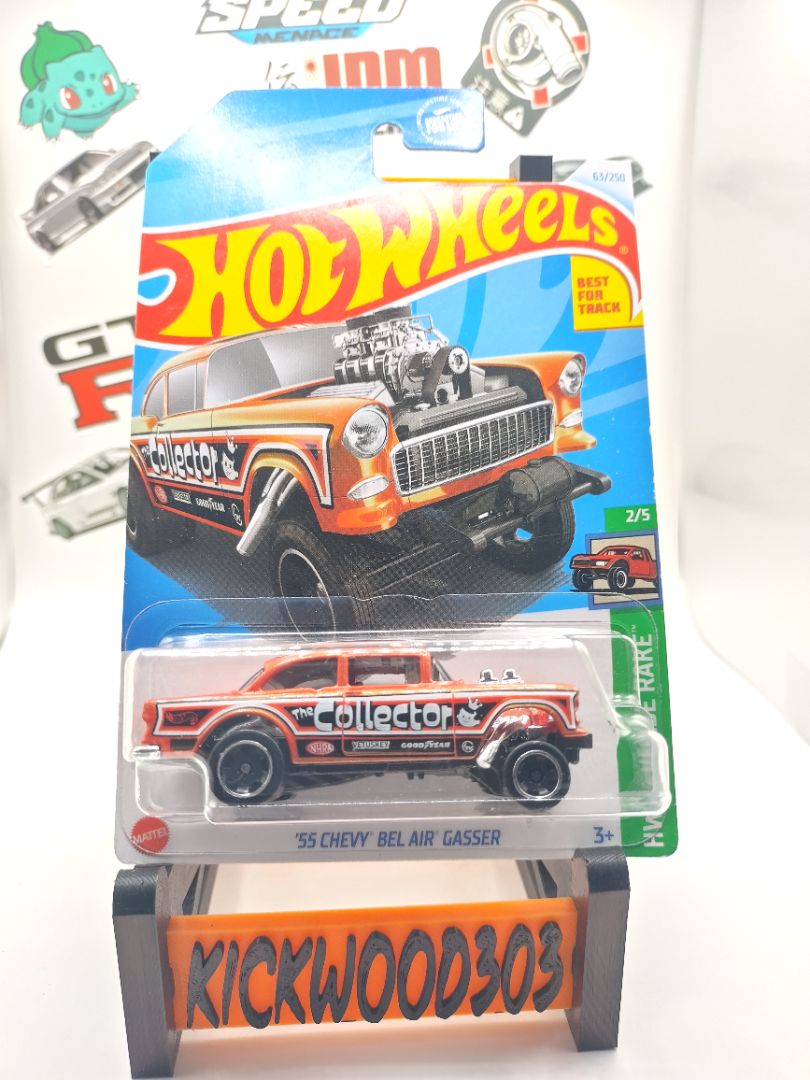 Orange Hot Wheels 55 Bel -Air Gasser