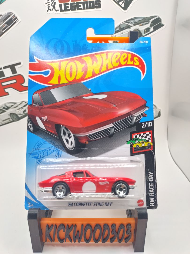 Red Hot Wheels 64 Corvette Stingray