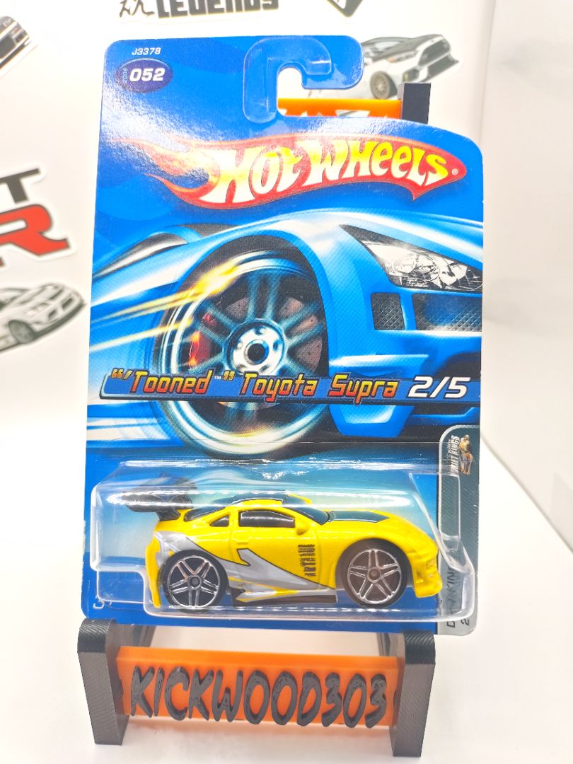 Yellow Hot Wheels Tuned Toyota Supra