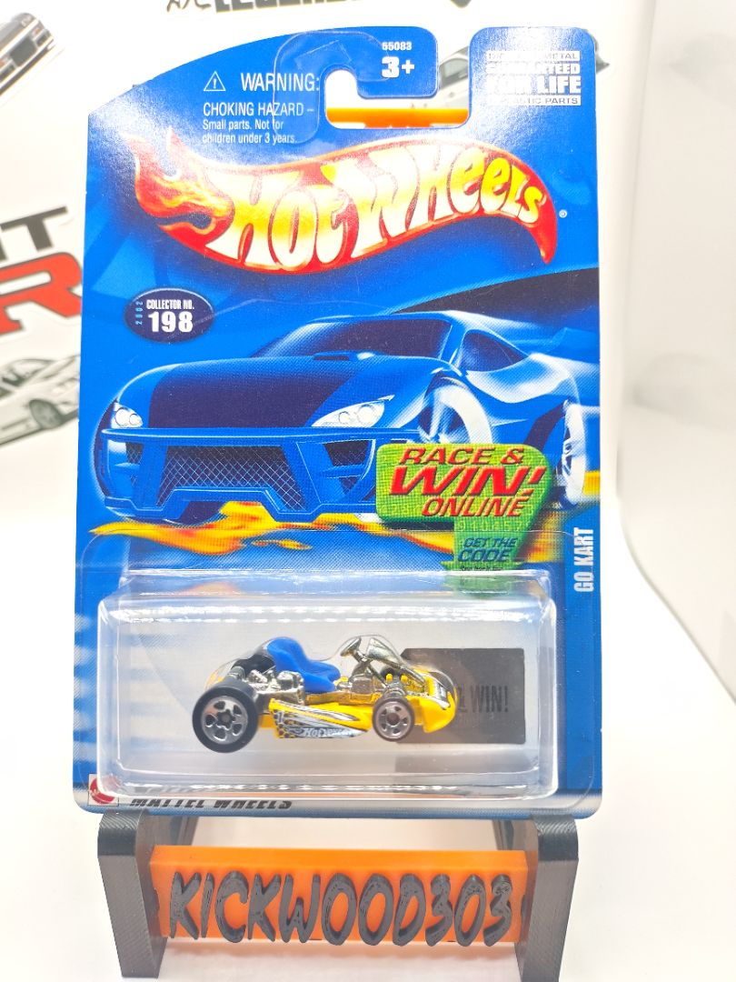 Blue Hot Wheels Go Cart