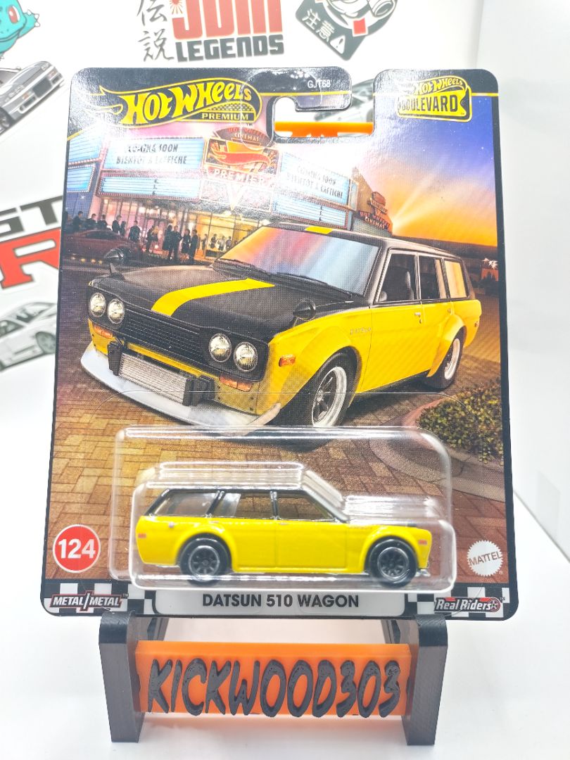 Yellow Hot Wheels Datsun 510 Wagon