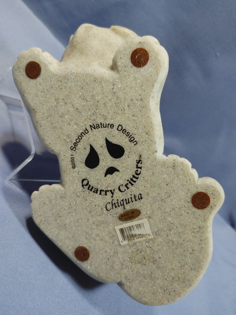 Quarry Critters “Chiquita” the Cat granite figurine #46401 7.5 X 3.5, 7.5" X 3.5"