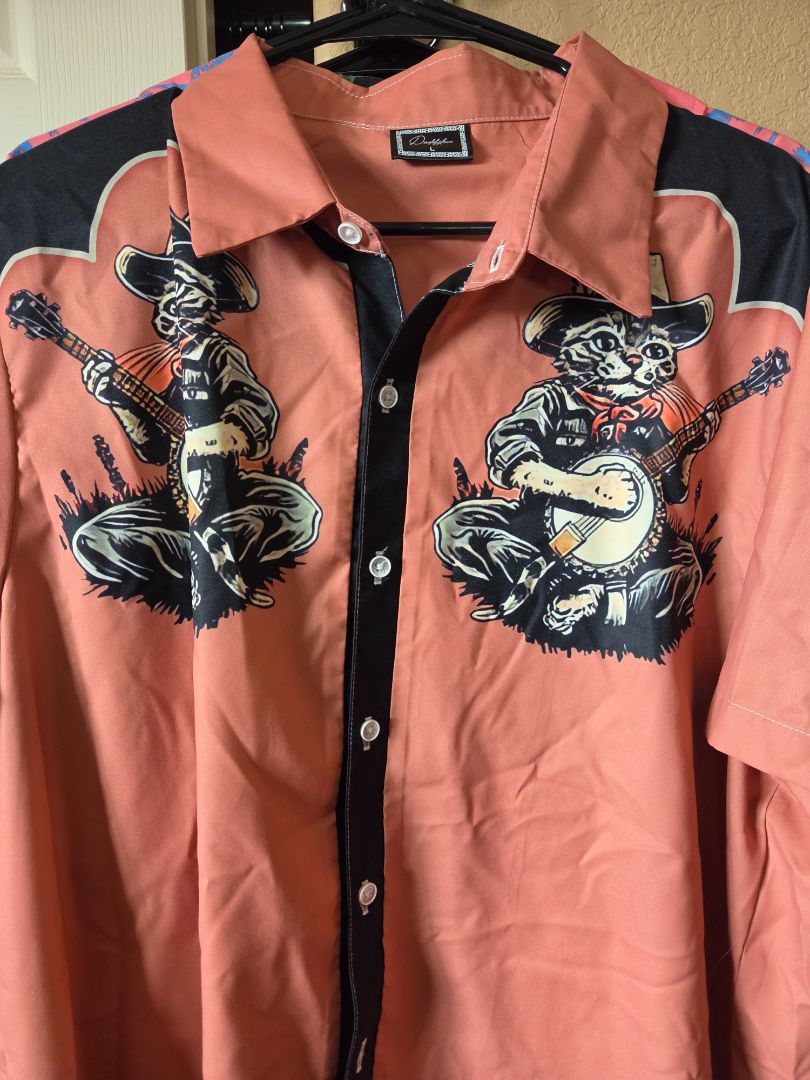Cat and Guitar Shirt
