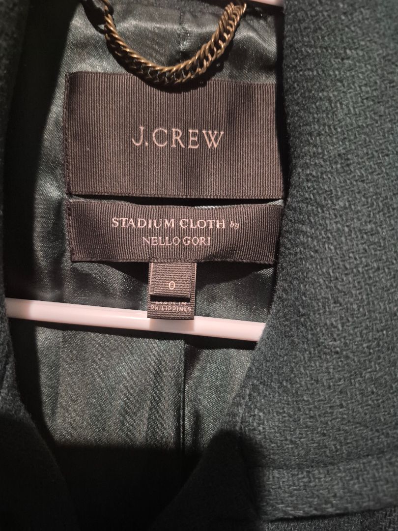 Green J. Crew Stadium Cloth by Nello Gori Coat, 0