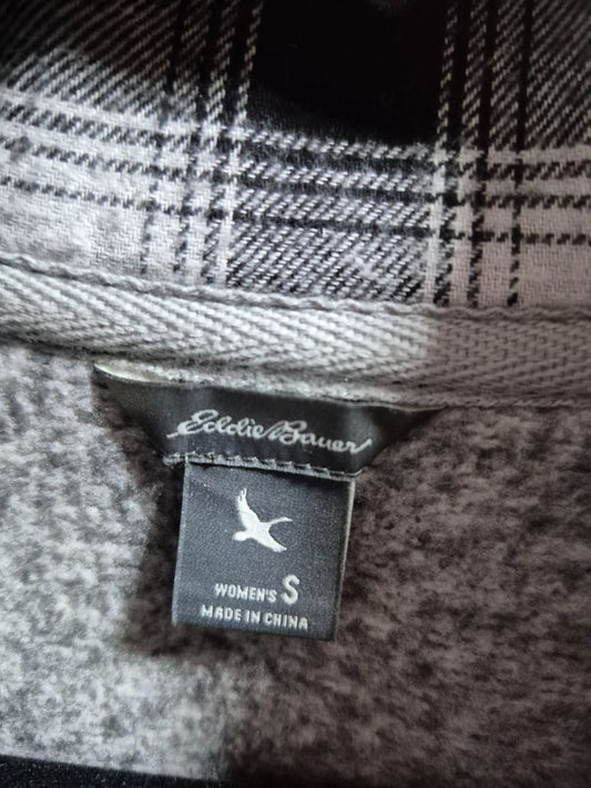 Grey Eddie Bauer Sweater Jacket, S