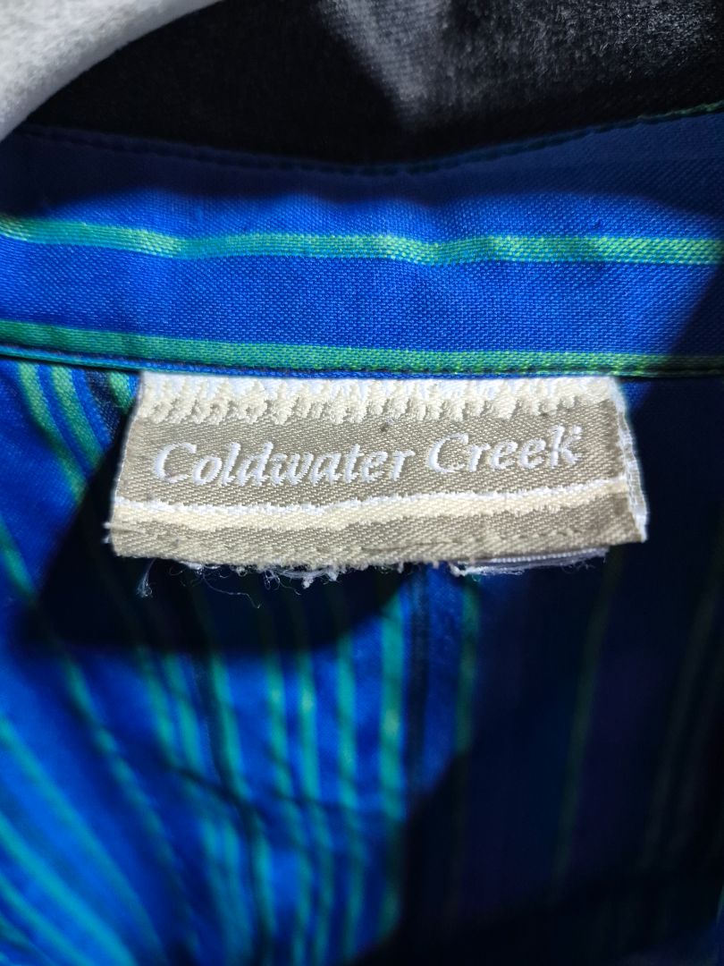 Black Coldwater Creek Denim Jacket w/Embroidery