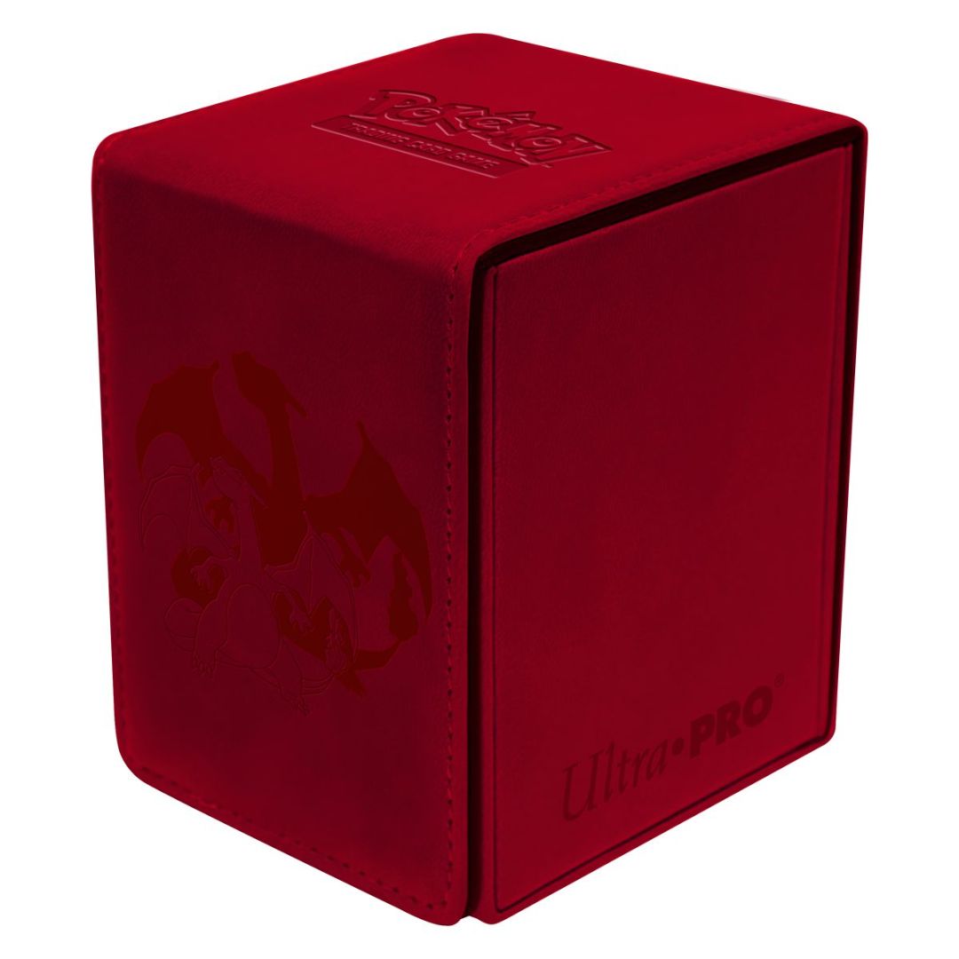 Red Ultra Pro Pokemon TCG Supplies - Alcove Flipbox - Charizard