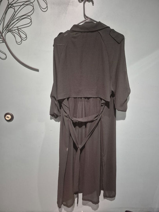 Black Begonia K. Sheer duster cardigan, XL