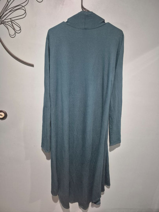 Green Lock & Love Open Cardigan