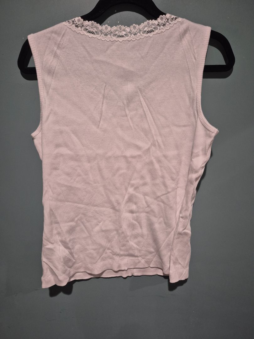 White Stag White Ribbed Cotton Tank