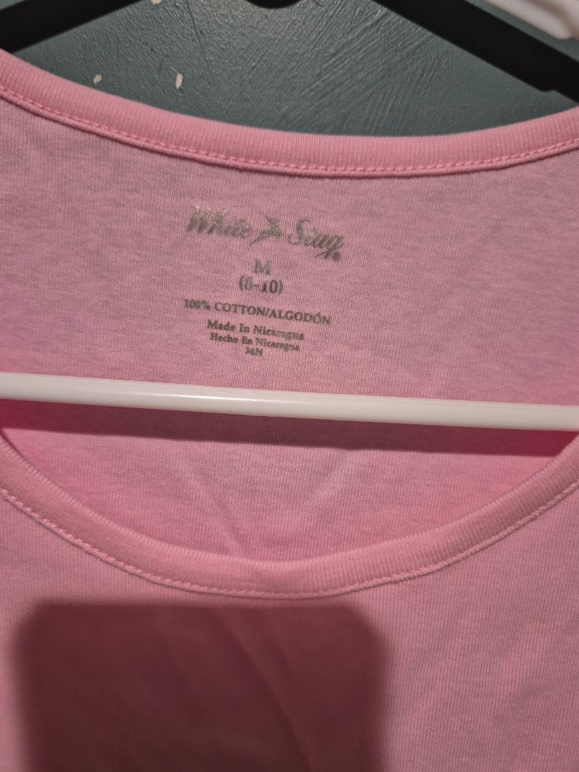 Pink White Stag T-Shirt, Has New Tags, M