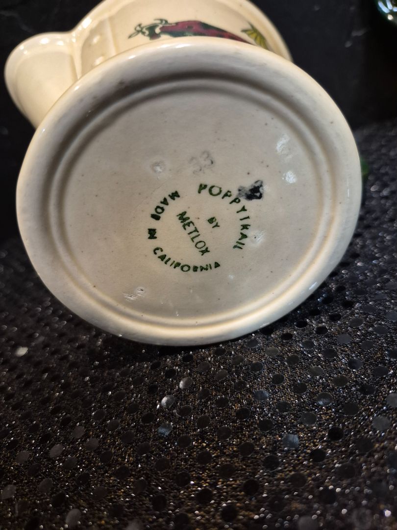 Vintage Poppytrail by Metlox Creamer, 3.5"