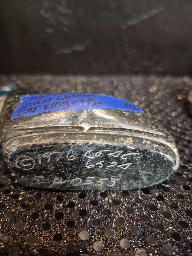 Walrus, Signed, Hand-Carved Soapstone, 4" × 3"