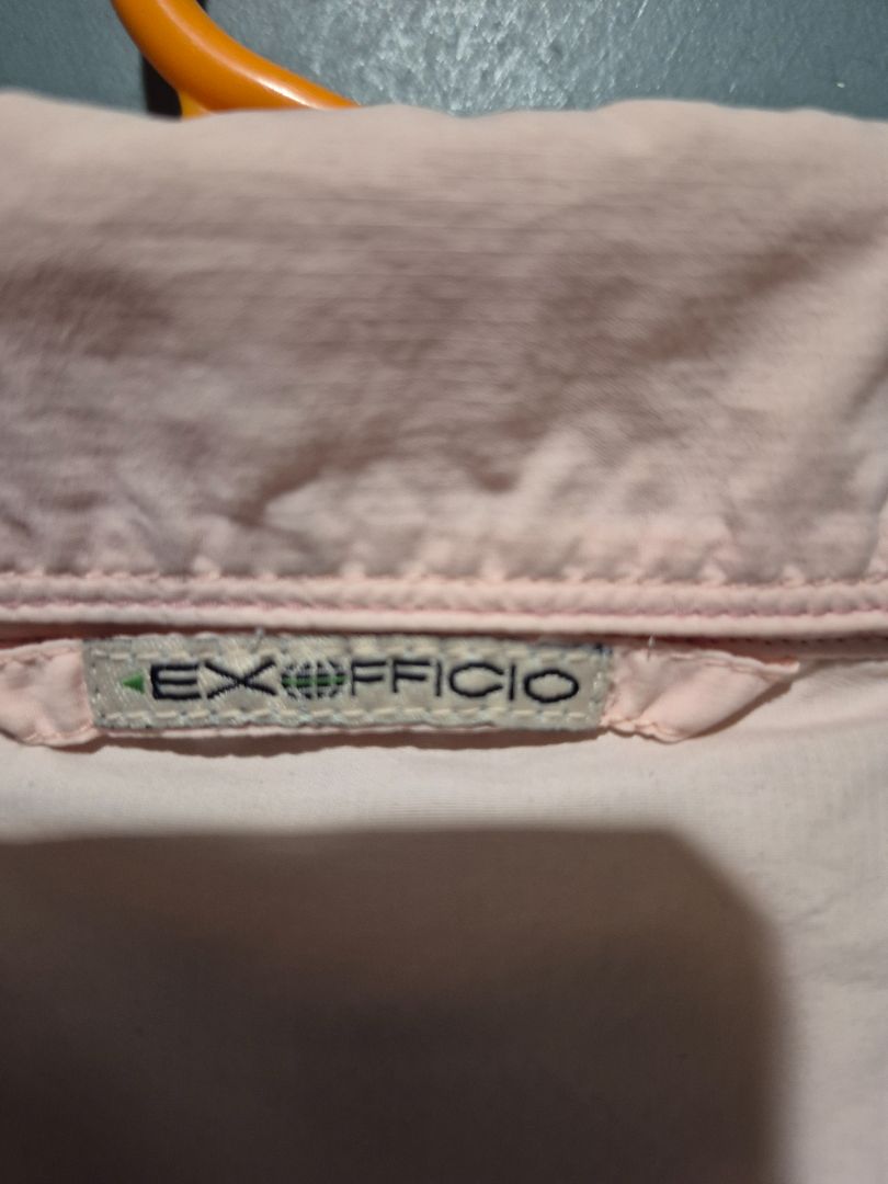 Peach ExOfficio Insect Shield Womans Button Up, M