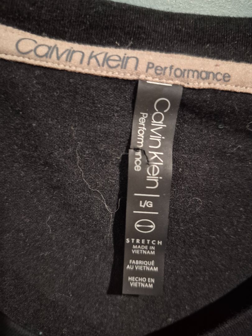 Blk Calvin Klein Short Sleeve Shirt, L