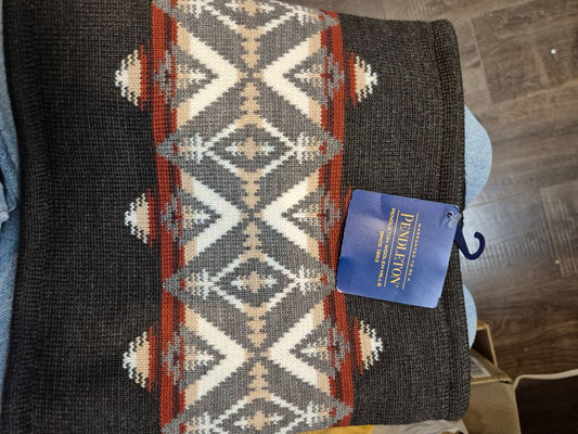 Blk Pendleton Neck Warmer