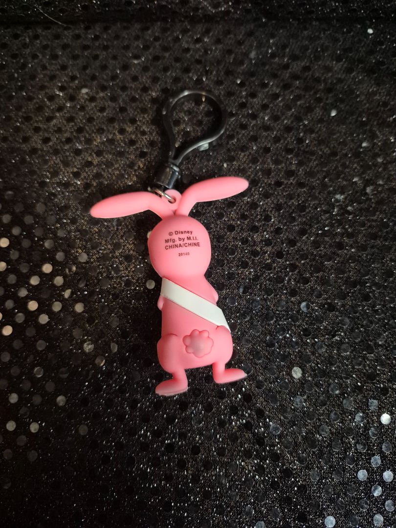Pink Disney NBC Easter Bunny Bag Clip, 2.5"