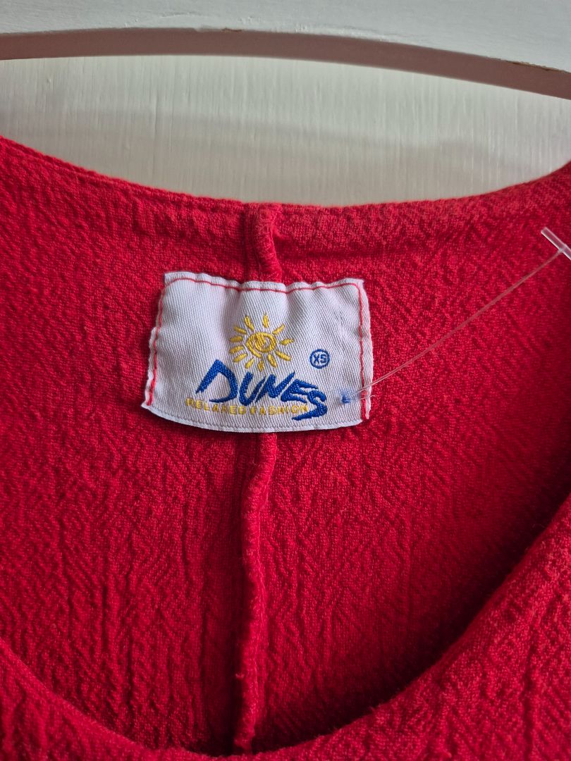 Red Dunes Maxi Dress, XS