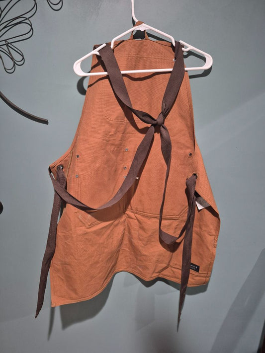 Brown Carhartt Firm Duck Bib Apron, One Size