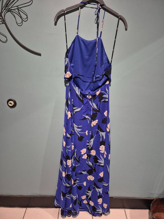 Blue w/Flowers Lulus Dress, M