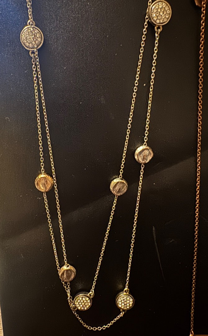 MultiStrand Two-Tone Necklace