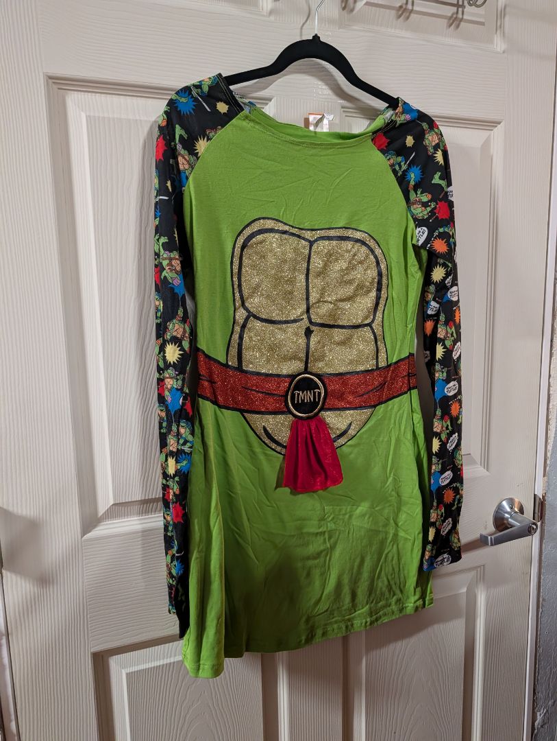 Teenage Mutant Ninja Turtles Long Sleeve Dress, LG