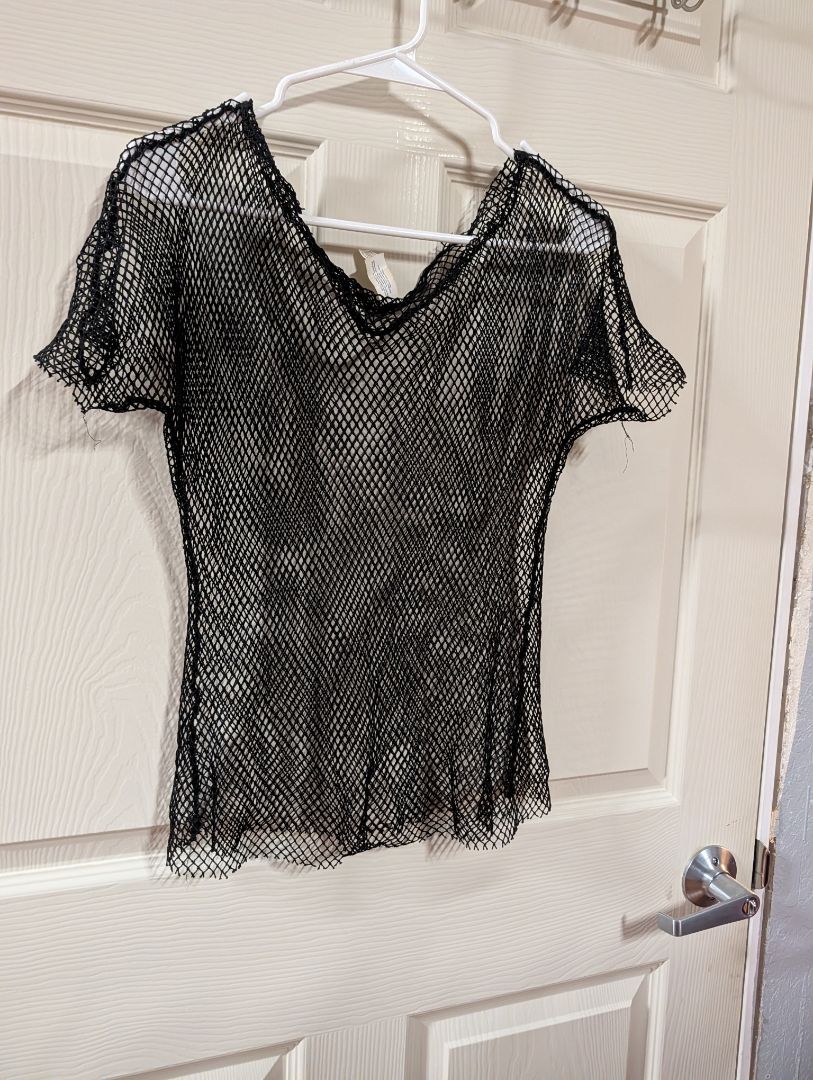 Black Mesh Top