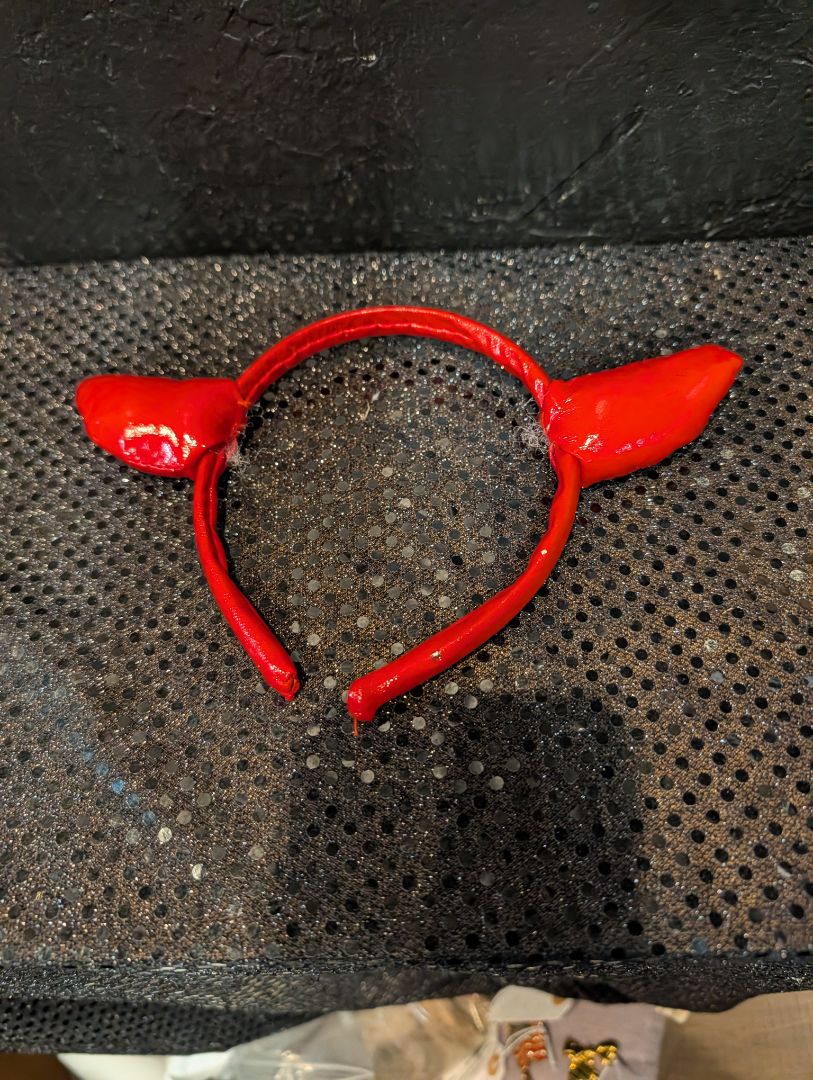 Devil horns headband