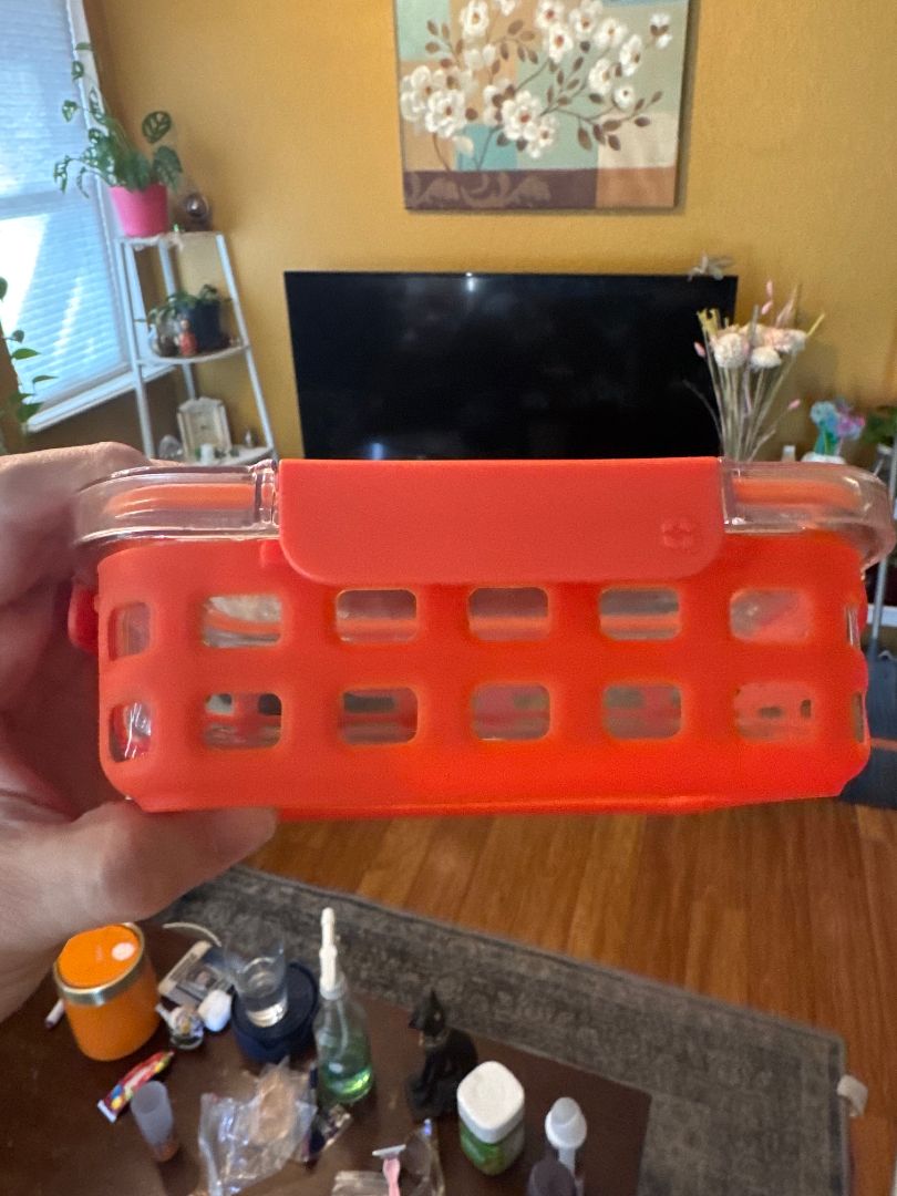 Glass & Silicone Tupperwear Container