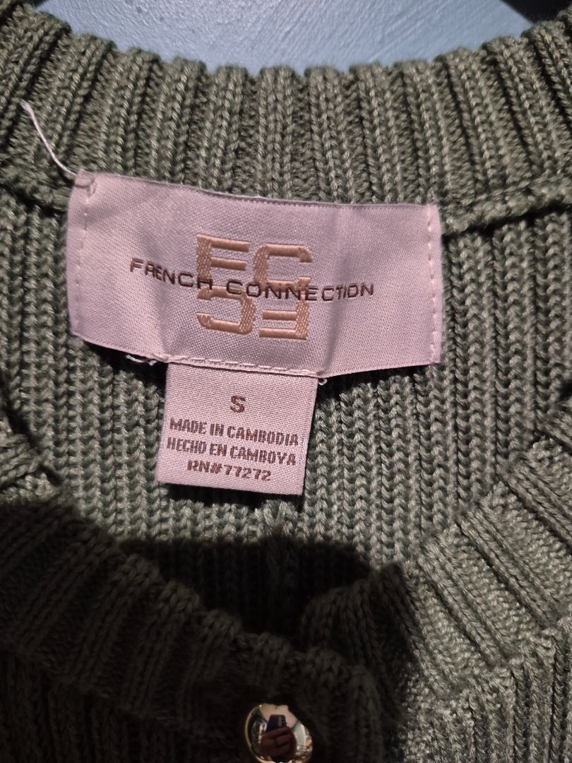 Army Green French Connection Dress, S