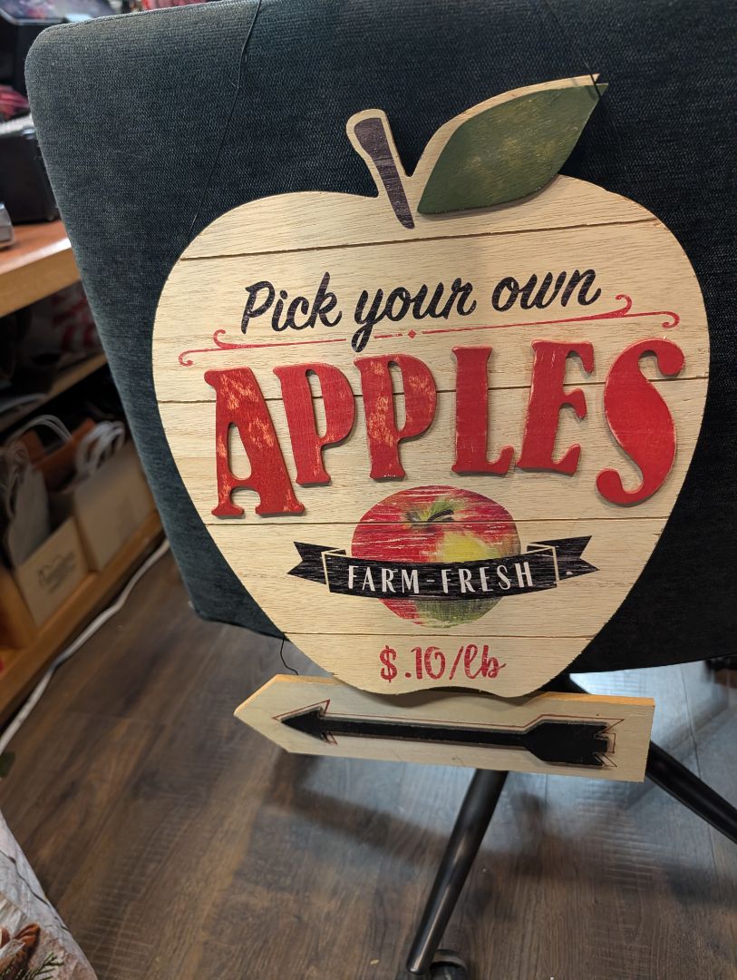 Apple fall sign