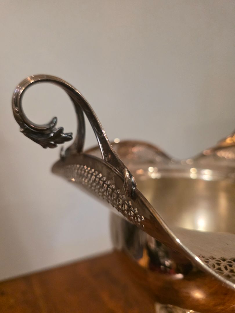 Antique silver plated centerpiece