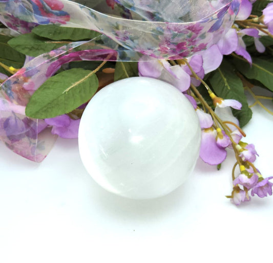 90 MM Selenite Sphere Stones