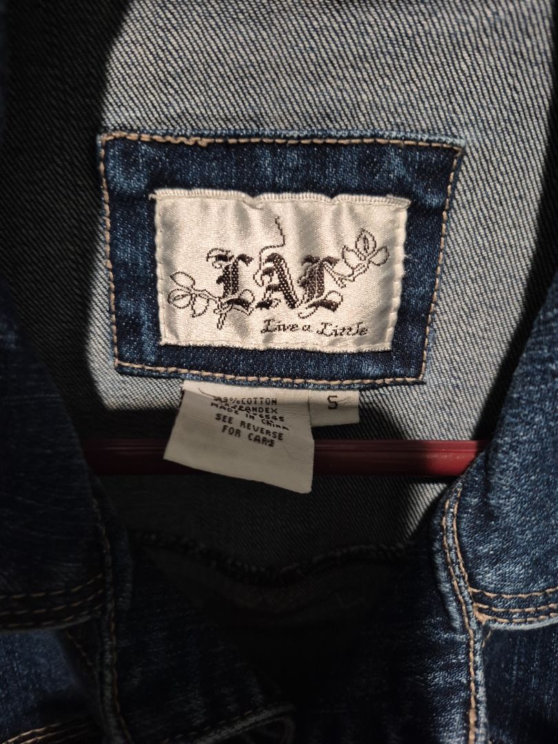 Dark Wash Live A Little Denim Jacket, S