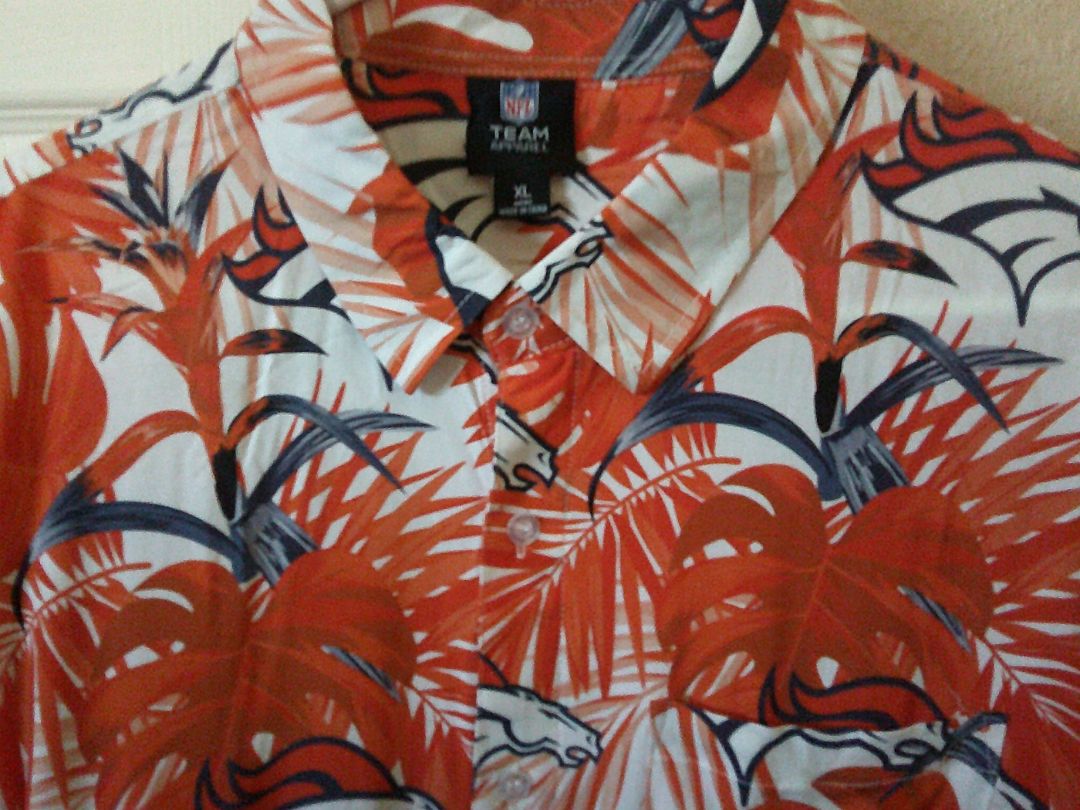 BRONCO CAMP SHIRT, XL