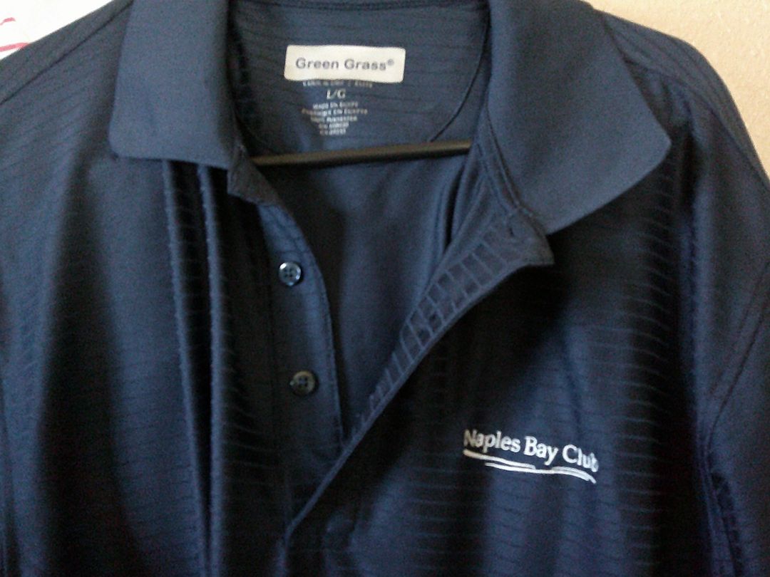 GOLF SHIRT-NAPLES BAY CLUB- LARGE