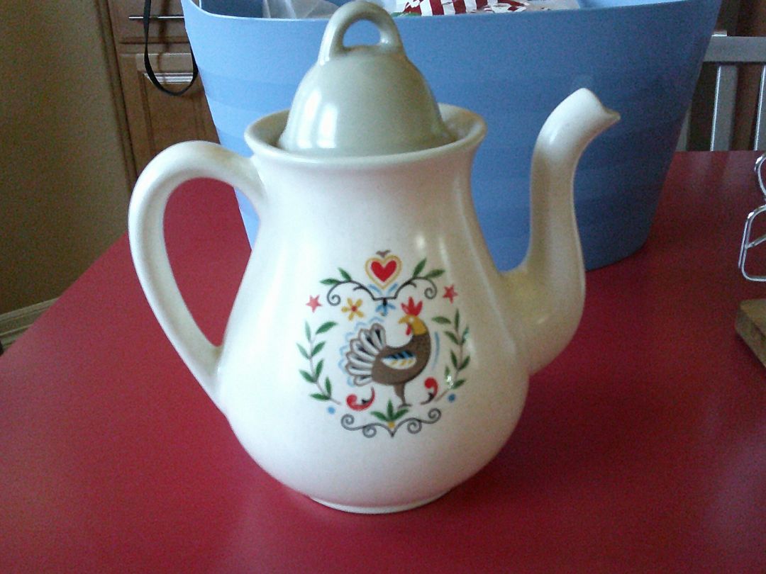 Harker "Provincial Wreath" french country coffee pot
