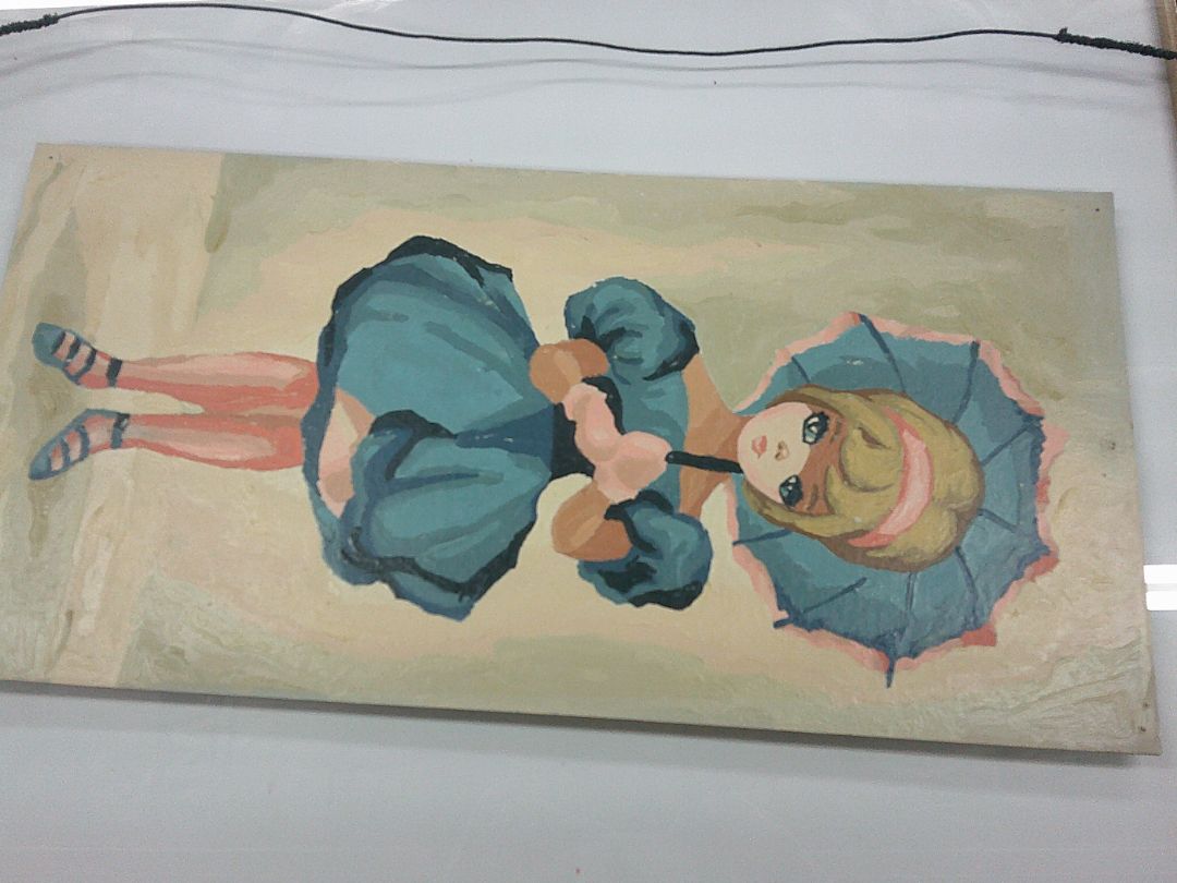 paint by number big eyed girl #1