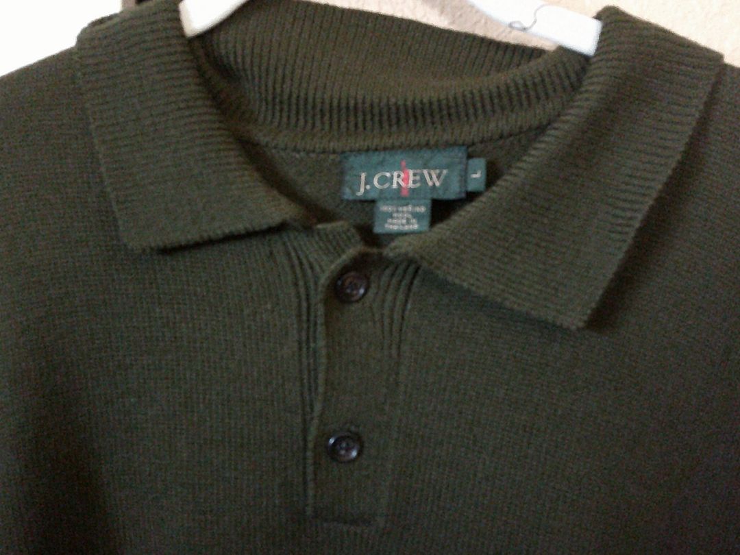 JCREW SWEATER- GREEN- LARGE