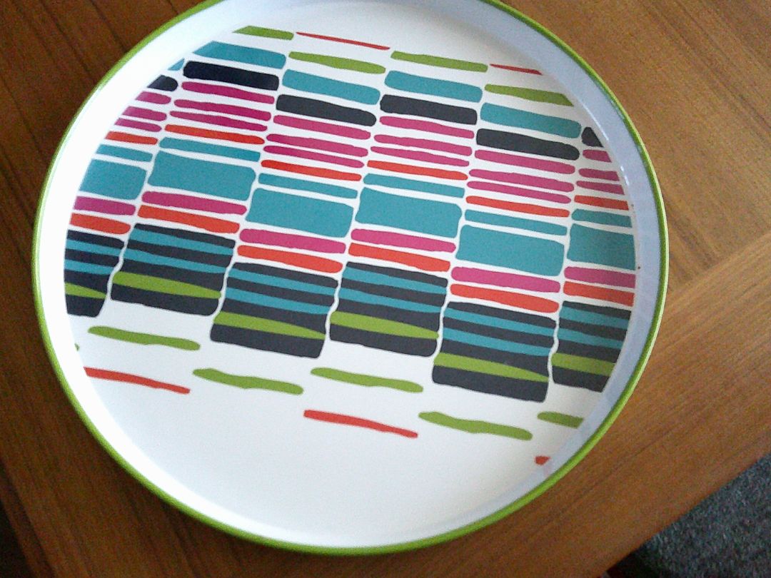 TRAY WITH STRIPES