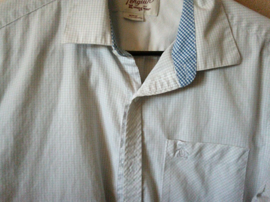 CAMP SHIRT- PENQUIN-CHECKS- MED