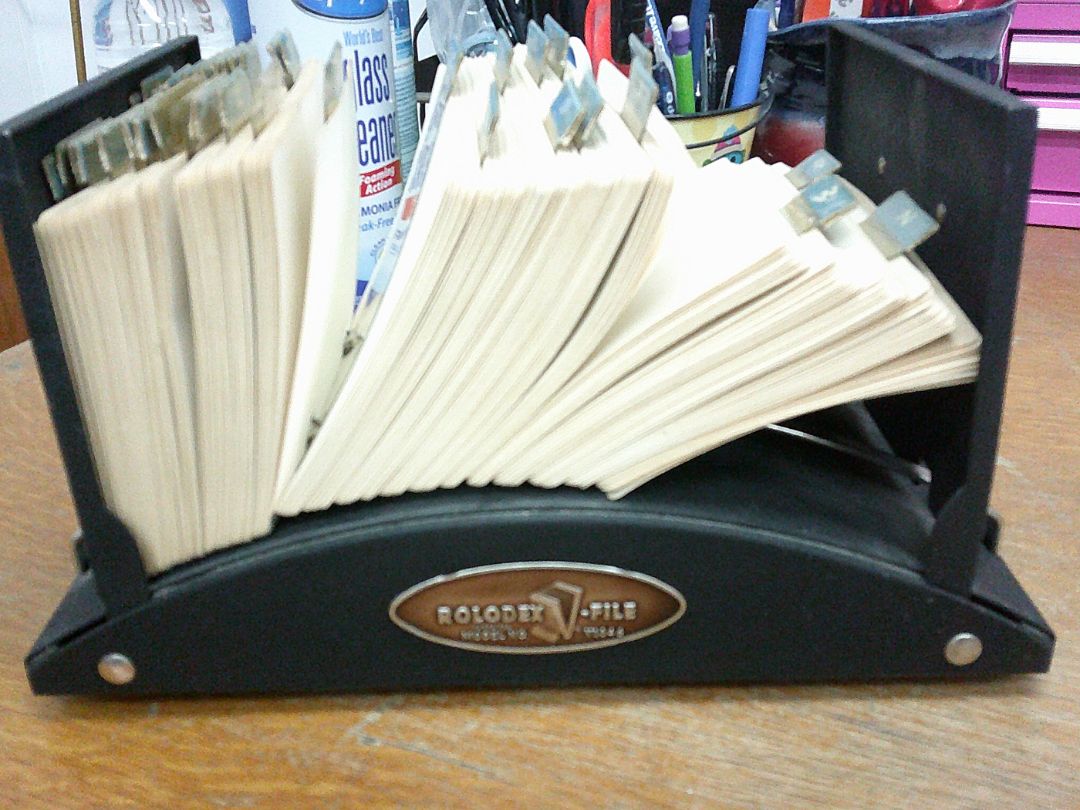 ZEPHYR AMERICAN CORP ROLDEX-1958- V1046- WITH CARDS