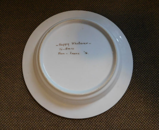 Interesting Cat Ashtray, 9" Across