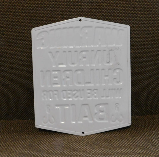 Bait Metal Sign, 8 1/2" x 7"
