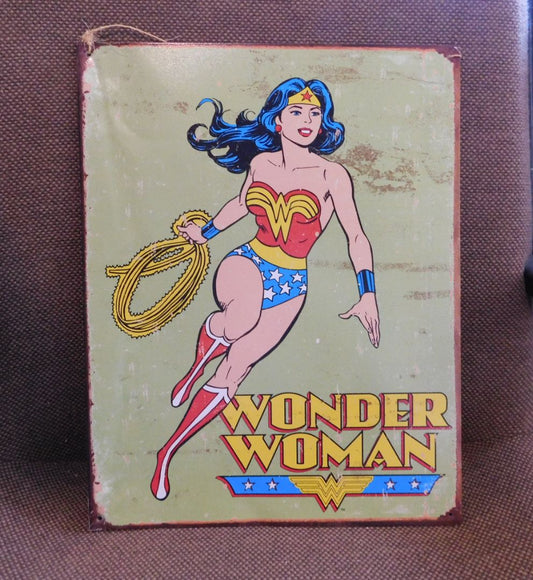 Wonder Woman Metal Sign