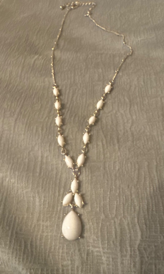 White Gold-Tone Necklace