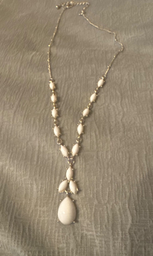 White Gold-Tone Necklace