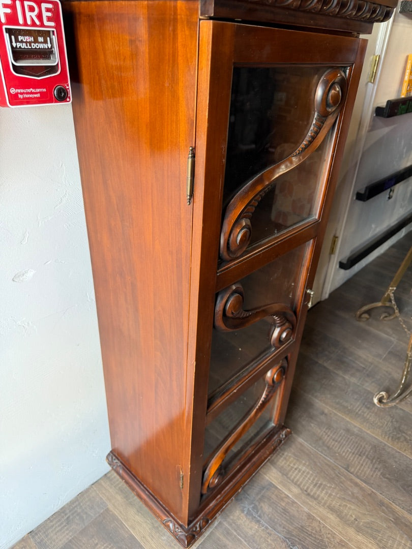 Vintage Glass cabinet from Romania